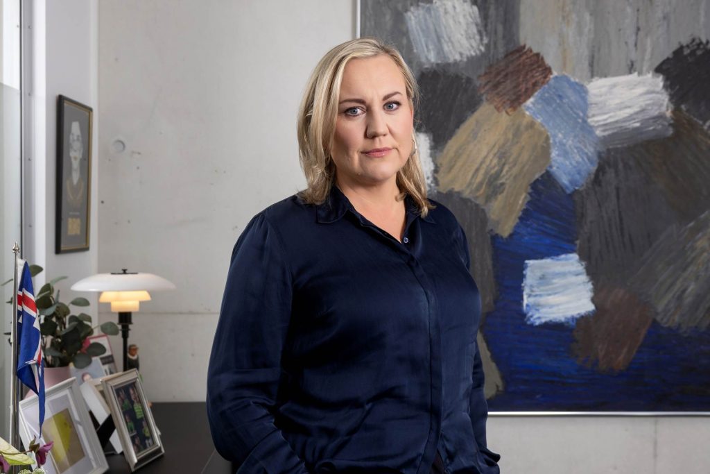 Þorbjörg S. Gunnlaugsdóttir, dómsmálaráðherra.